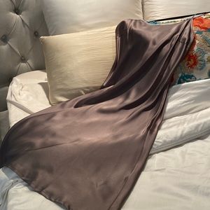 Lilysilk 100% mulberry silk Charmeuse elegant V neck midi dress